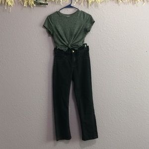 H&M Straight cropped high waist.